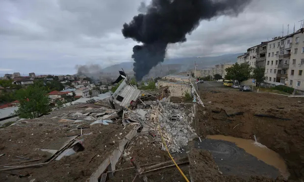 Stepanakert sous les bombes